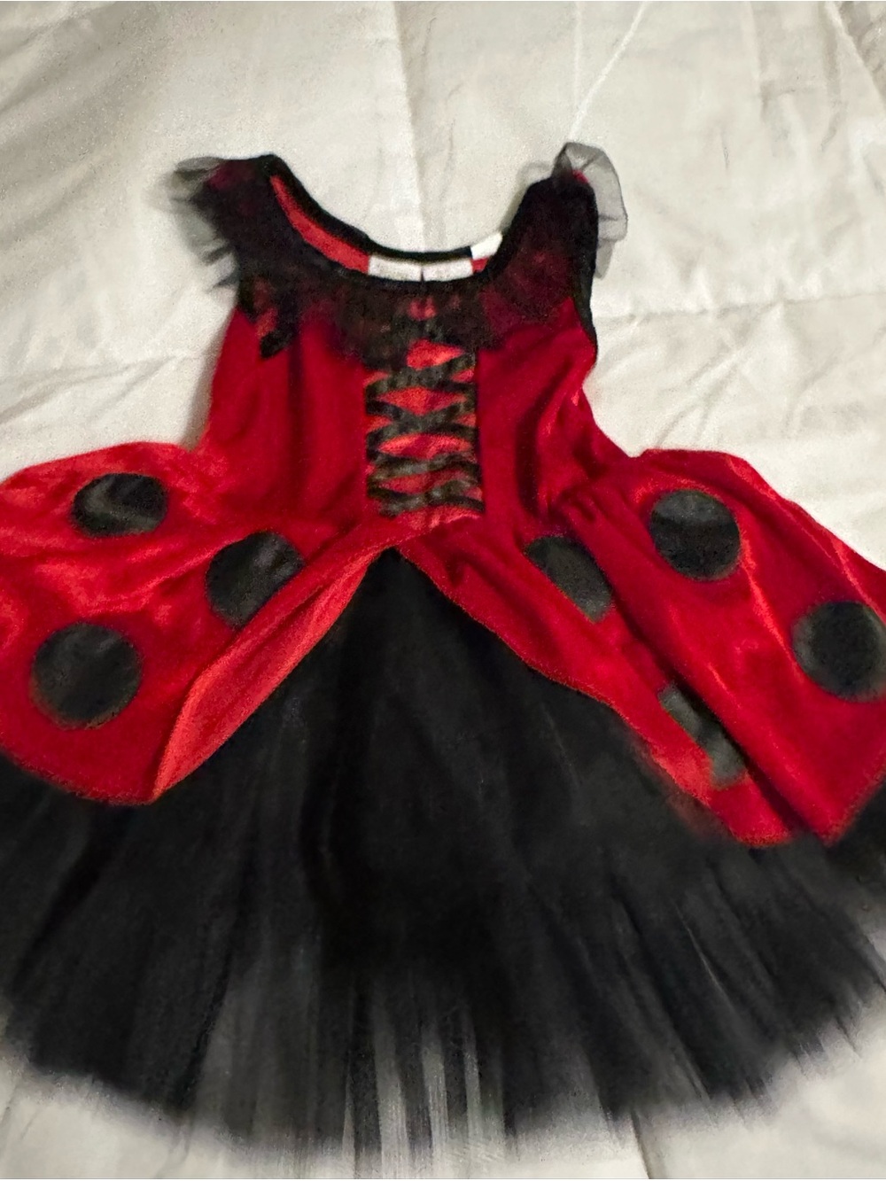 Classic Red and Black Ladybug Tutu Costume for Kids